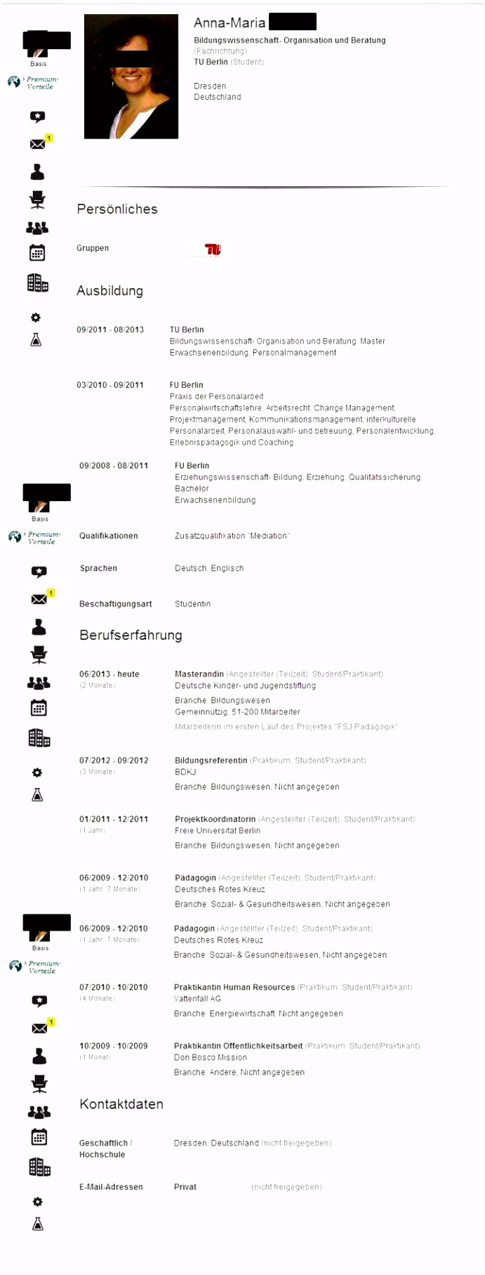 Druckbare Bewerbung Muster Fsj