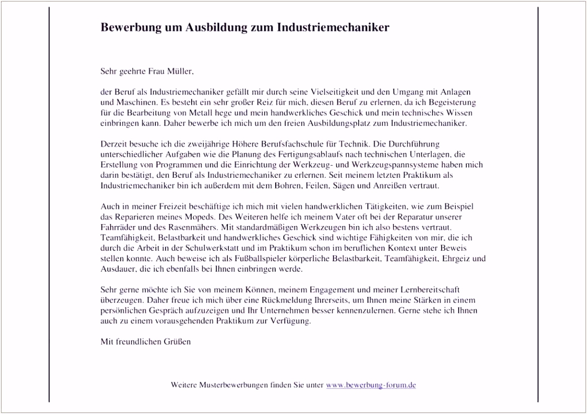 Sinnvoll Bewerbung Fuer Praktikum Im Kindergarten
