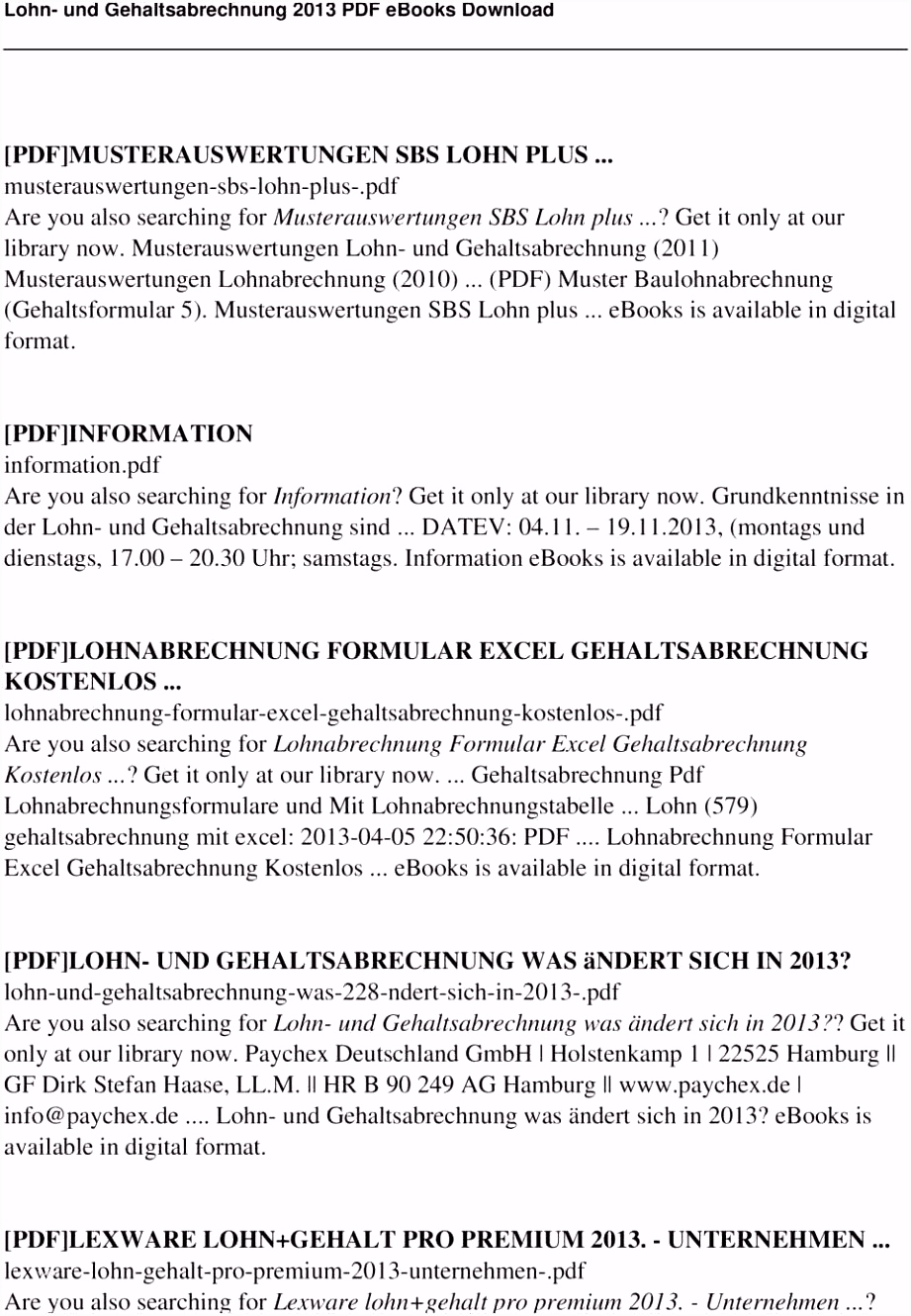 Frisch Datev Lohnabrechnung Muster