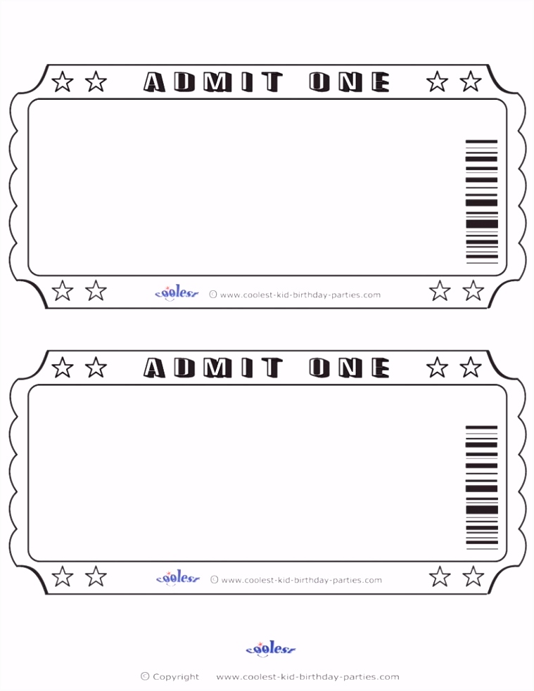 Event Ticket Stub Template Free Pdf shop Concert Design Sample