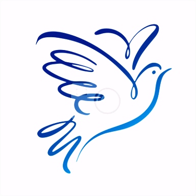 Taube vektor logo vorlage konzept logo leinwandbilder • bilder