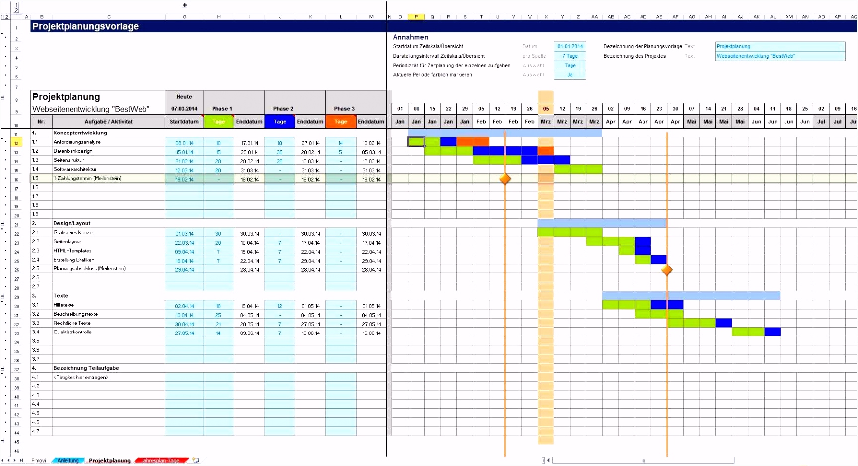 Gantt Diagramm Excel 2010 Oder Use This Free Gantt Chart Excel