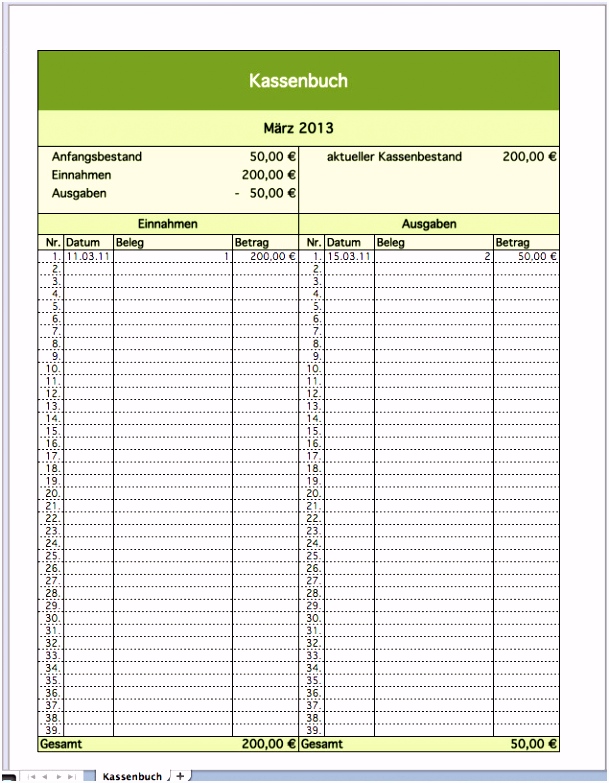 Einnahmen Ausgaben Excel Vorlage Kostenlos Frisch Kassenbuch Excel
