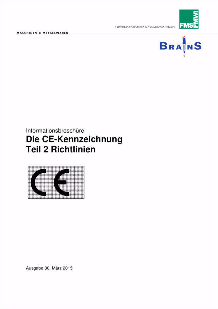 Die CE Kennzeichnung Teil 2 Richtlinien