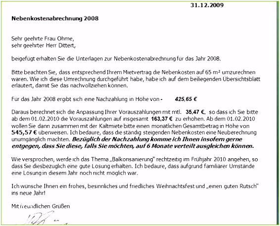 Widerspruch Betriebskostenabrechnung Muster Herunterladen