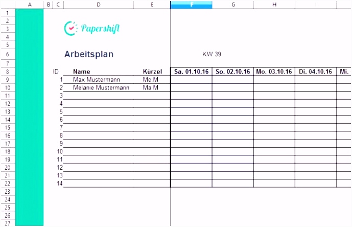 Schichtplan 4 Schicht System Excel Probe Schichtplan Excel Vorlage 3