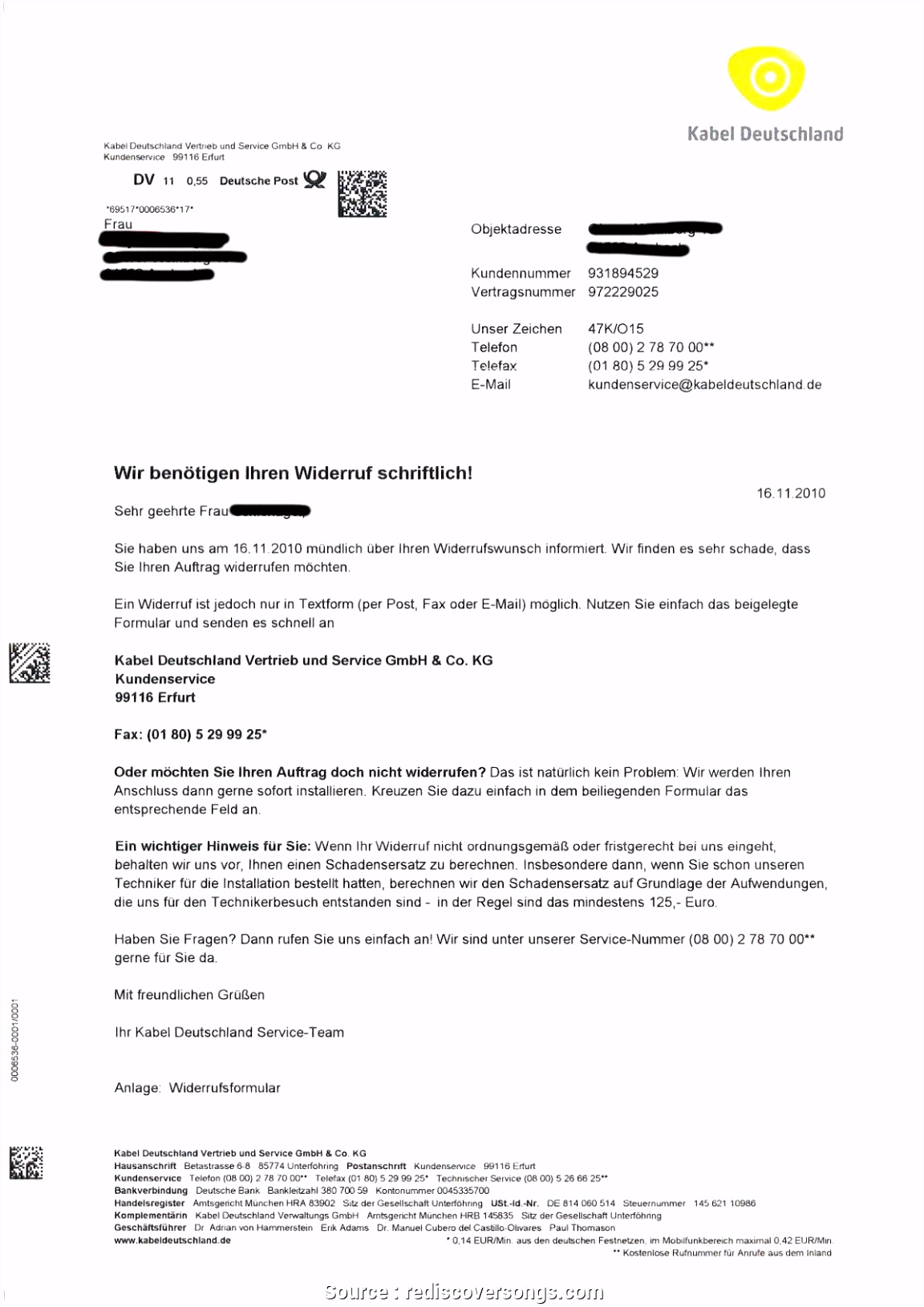 Klug Kündigung Telekom Vorlage Mobilfunk Kündigung Vorlage