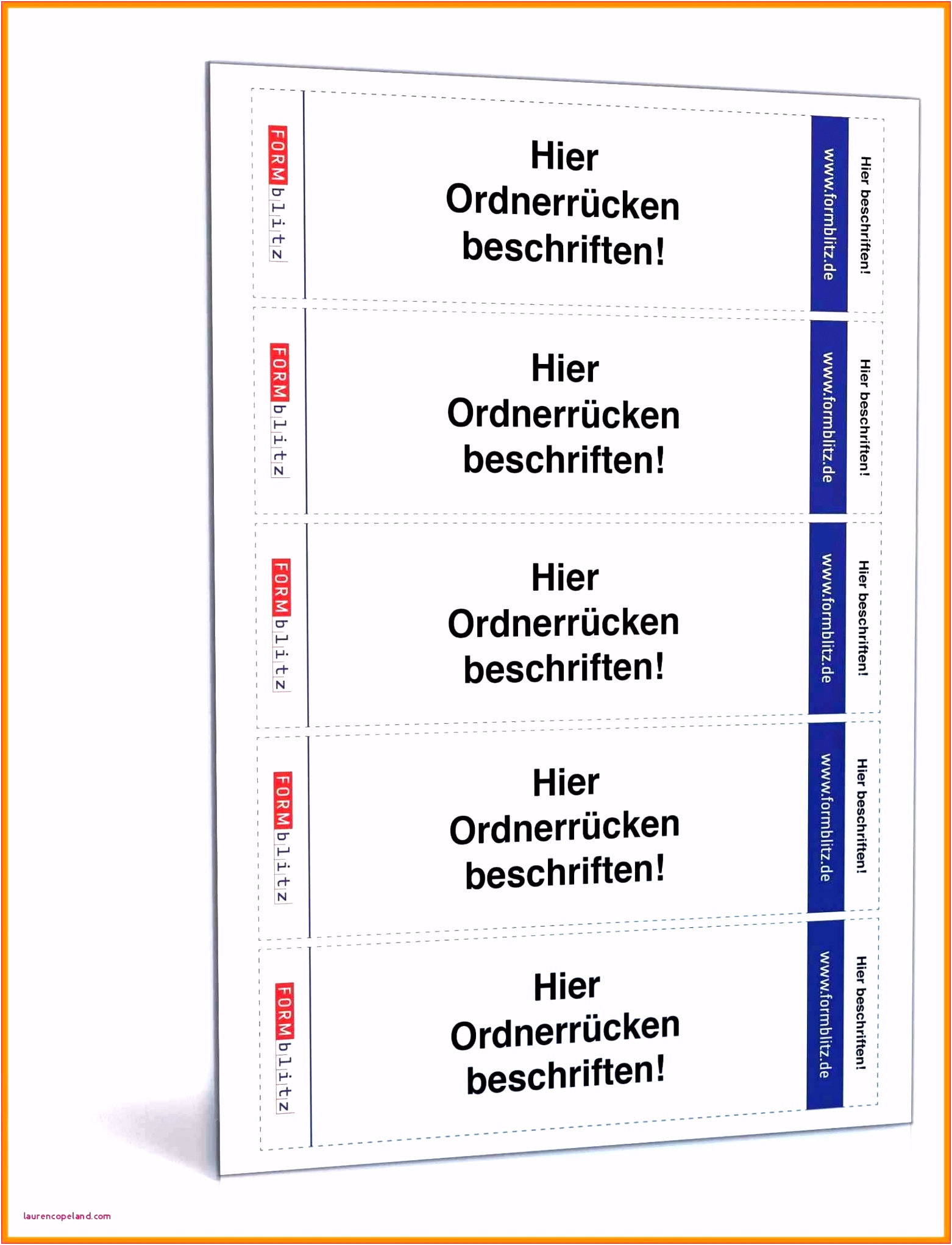 15 ordnerbeschriftung Vorlage