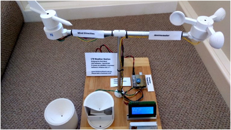 A True 3D Printed Weather Station