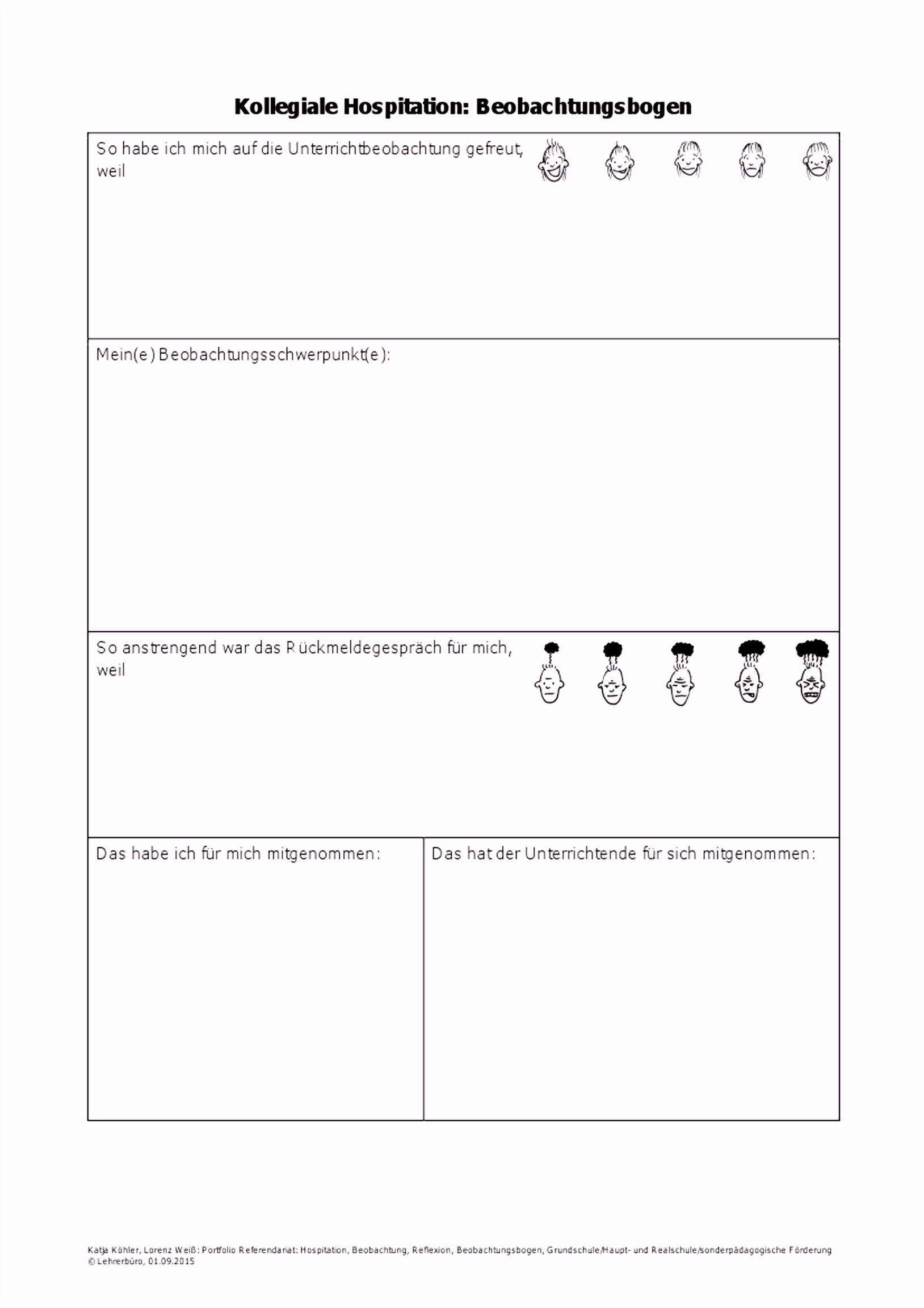16 Portfolio Vorlagen Kindergarten Für Konzept Beobachtungsbogen