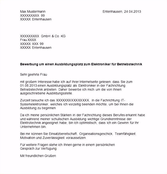 30 Neu Bewerbung Industriekaufmann Ausbildung Muster