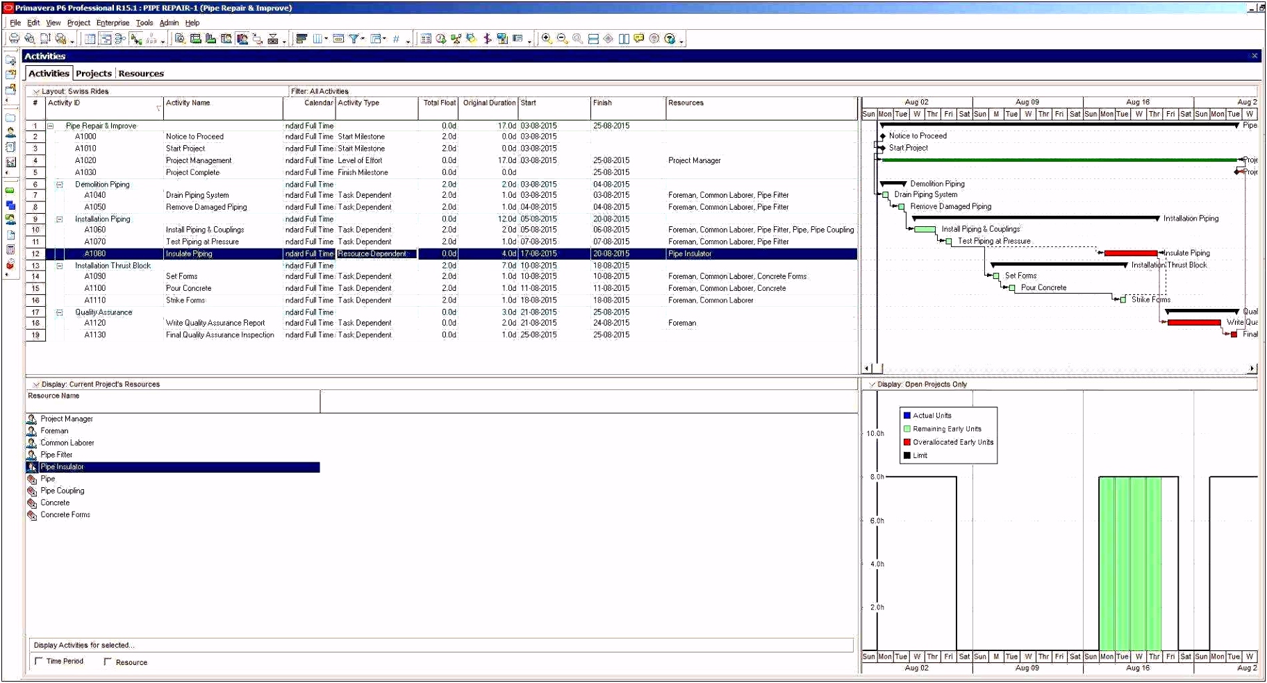 Arbeitsplan Excel
