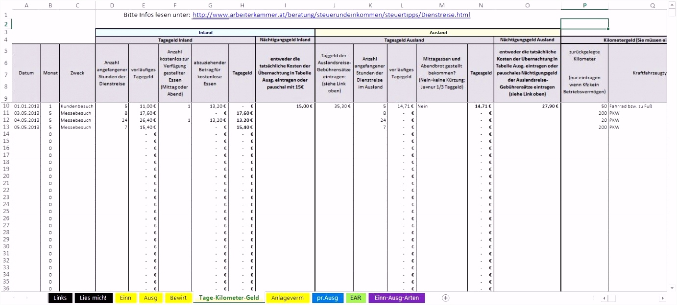 13 Genial Excel Vorlage Einnahmen Ausgaben Galerie