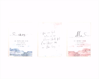 Geburtsposter Set Geschwister Rose Aquarell