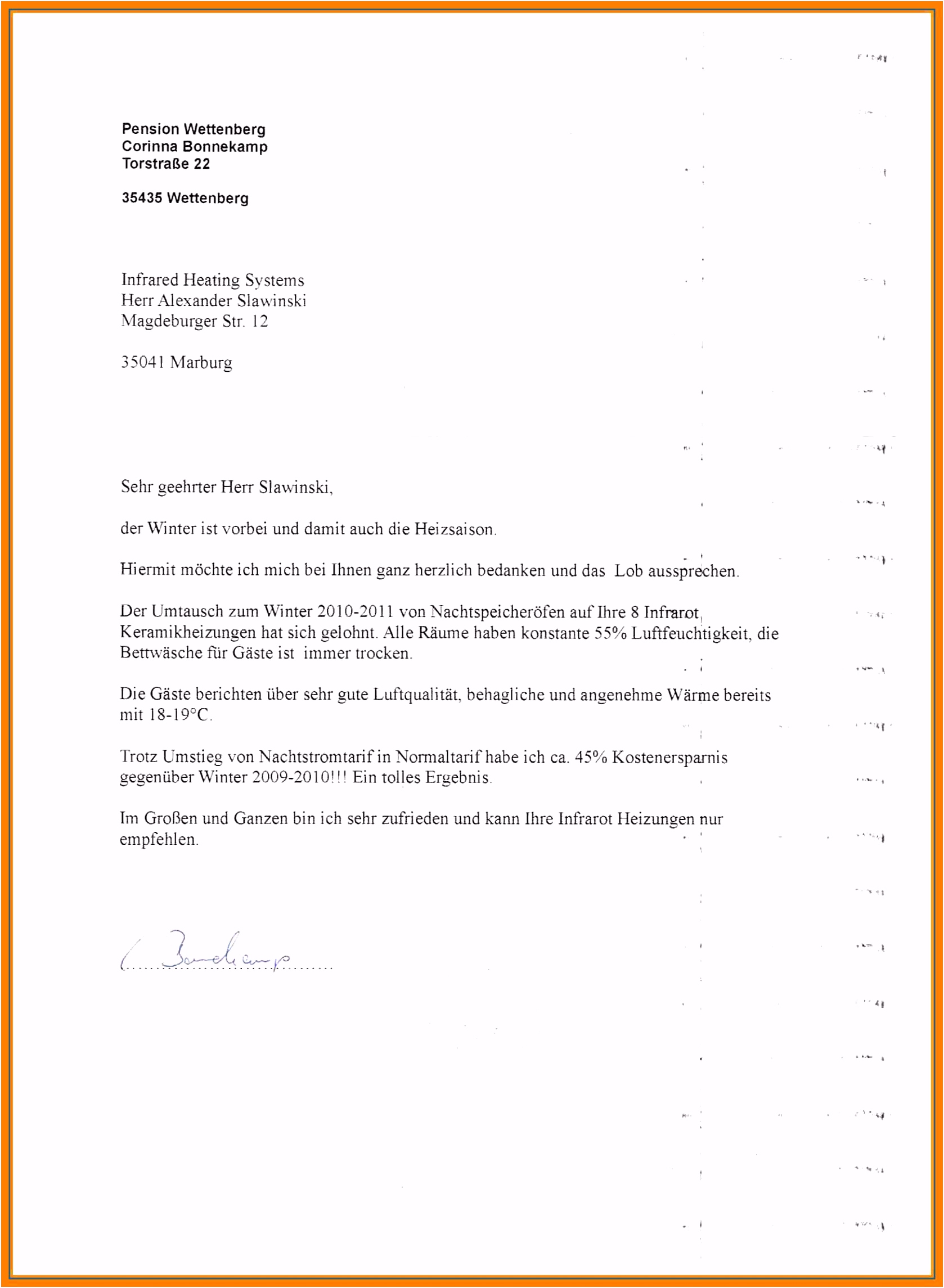 10 geschäftsbrief angebot muster