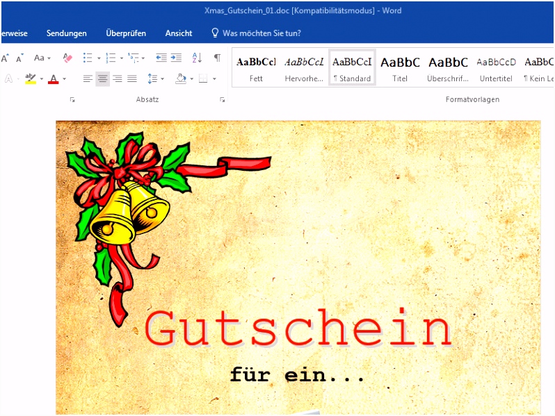 16 gutschein vorlagen word