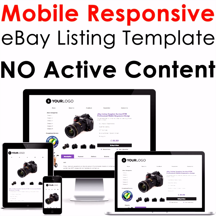 Ebay Listing Template Design Best Template Ebay Listing Auction