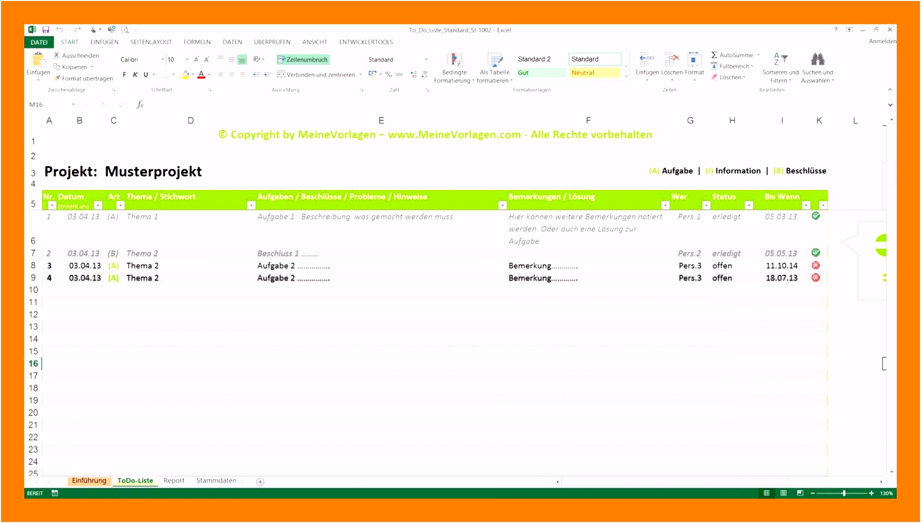 7 excel to do liste vorlage