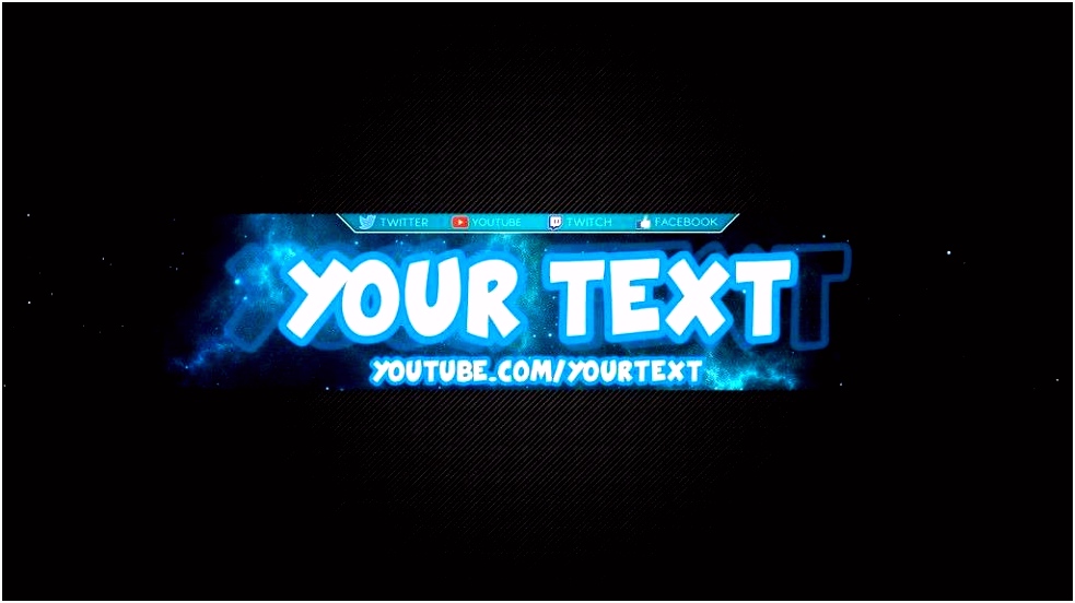Nice Yt Banner Template Youtube Banner Template