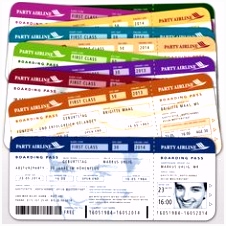 Die 10 besten Bilder auf Flugticket Einladungen zum Geburtstag in