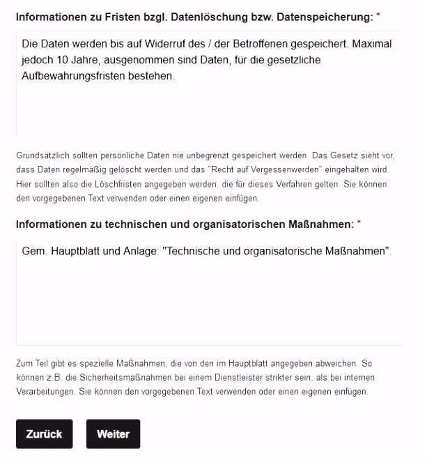Schritt für Schritt Generator kaufen DSGVO Vorlagen