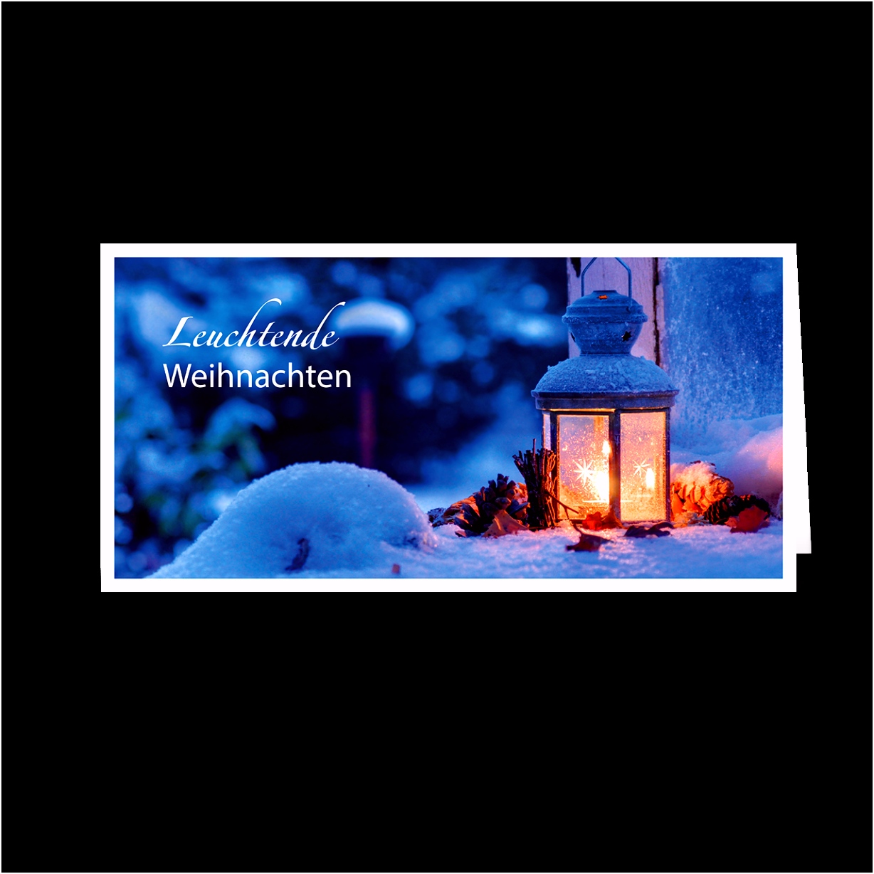 Weihnachtskarte – Leuchtende Weihnachten
