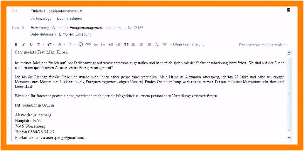 10 email nach bewerbungsgespräch
