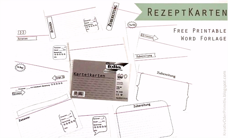 200 Ideen Karteikarten Vorlage Word 2019