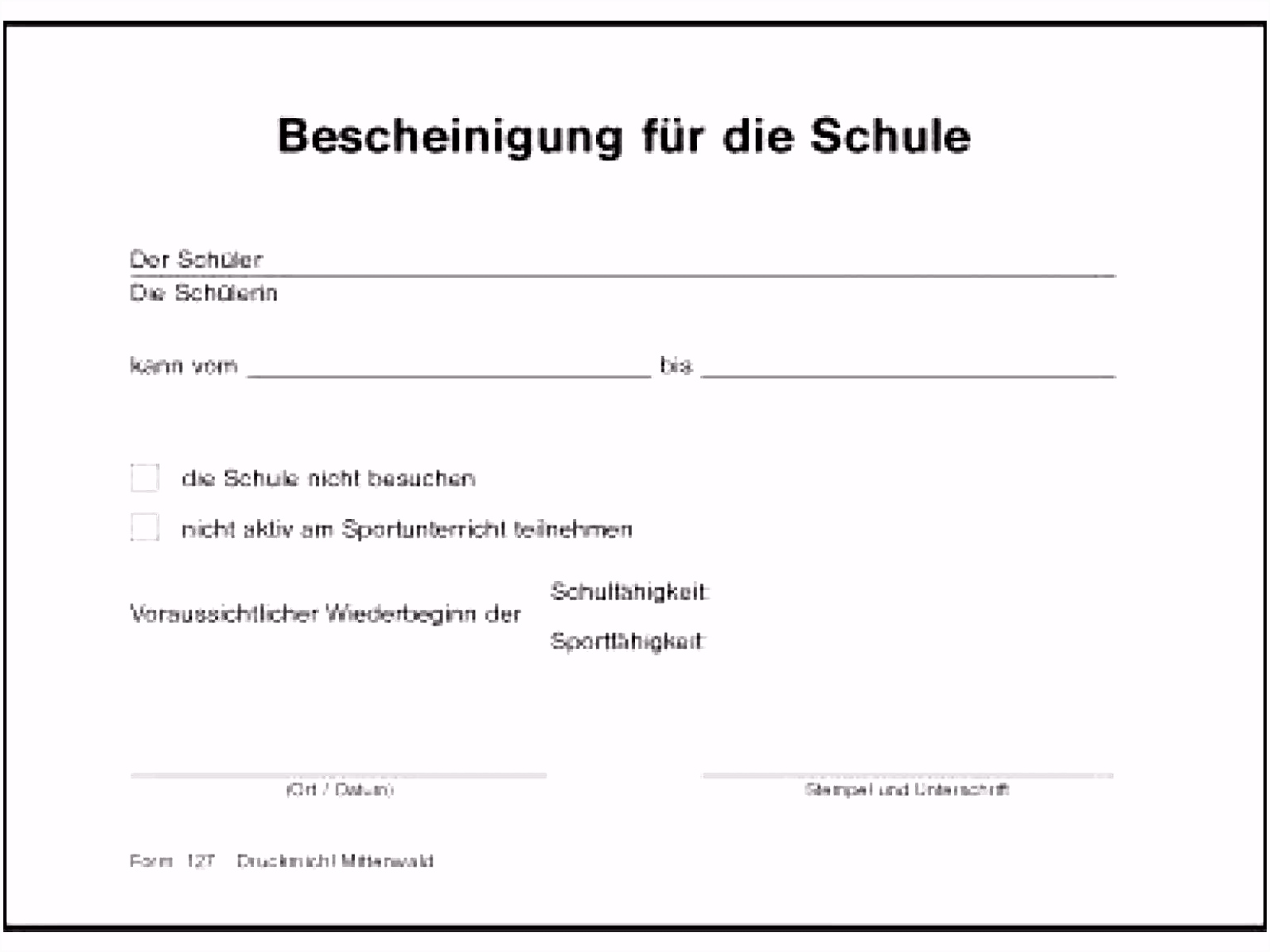 16 entschuldigung sportunterricht vorlage