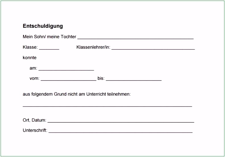 5 Entschuldigung Schule Vorlage Arzttermin SampleTemplatex1234.