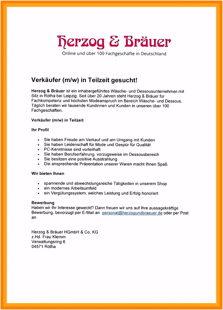 15 bewerbungsschreiben teilzeit muster