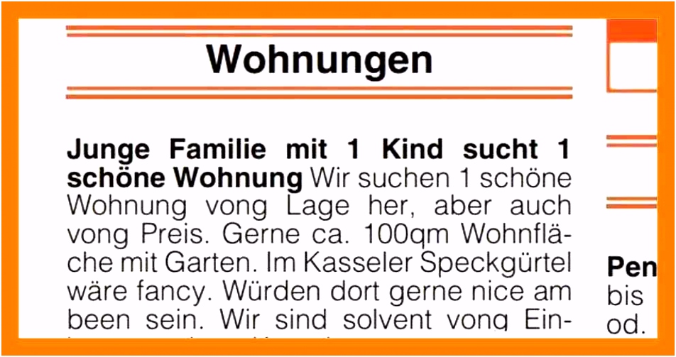 18 wohnung vermieten anzeige muster